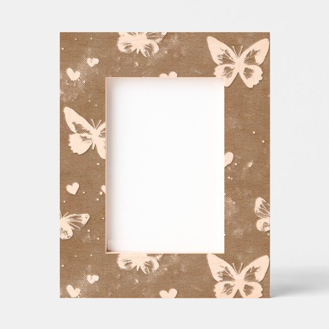 Chic Hearts & Butterflies Etched Frames (Front)