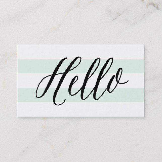 Chic Hello | Business Cards (Front)