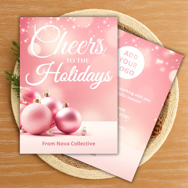 Chic Holiday Card | Custom Business Message (Creator Uploaded)