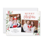 Chic Holly Berries Merry Christmas 2 Photo