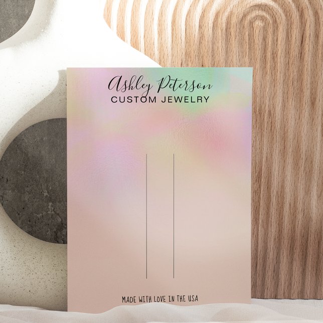 Chic holographic ombre jewelry hair clip display (Creator Uploaded)