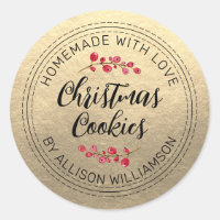 Chic Homemade Christmas Cranberry Cookies Gold