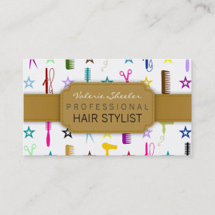 Chic Hues Hair Salon or Stylist (Custom) Business Card