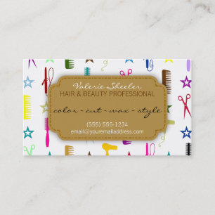 Chic Hues Multicolor Hair Beauty Appointment Card