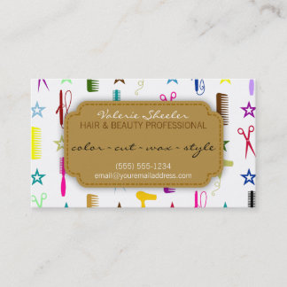 Chic Hues Multicolor Hair Beauty Appointment Card