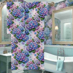 Chic Hydrangeas and Diamonds Towel Set