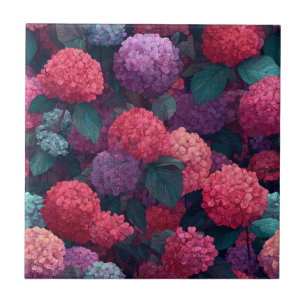 Chic Hydrangeas Ceramic Tiles For Home Decor