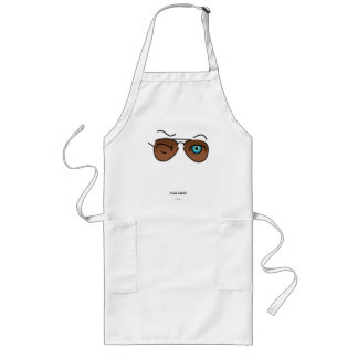 Chic iconic winkS Aviator Glasses Brown Gradient Long Apron