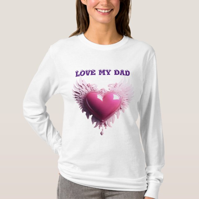Chic in Pink: Heart-Print T-Shirt (Front)
