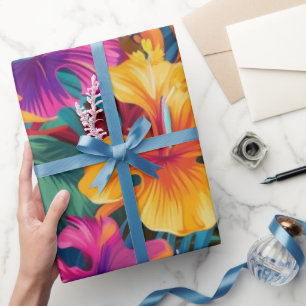 Chic Initial Festive Luxurious Birthday Wrapping Paper