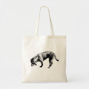 Chic Ink Labrador Retriever Sniffing Tote Bag