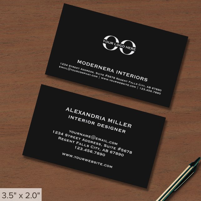Chic Interior Design Business Card (Creator Uploaded)