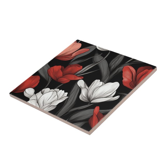 Chic Interior Design Tulip Ceramic Tiles (Side)