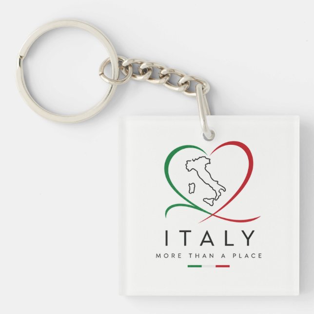 Chic Italy Acrylic Keychain  (Front)