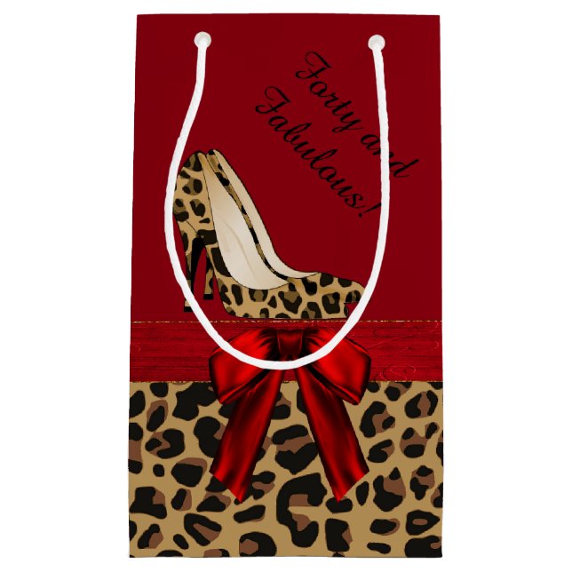 Chic Jaguar Stilettos Custom Gift Bag (Front)
