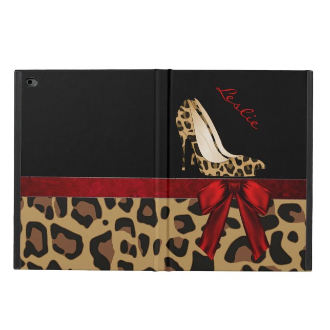 Chic Jaguar Stilettos iPad Air 2 Case Stand (Outside)