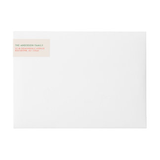 Chic Joyful Stripes Christmas Holiday Wrap Around Label