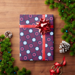 Chic Joyful Vintage Luxurious Birthday Party Wrapping Paper