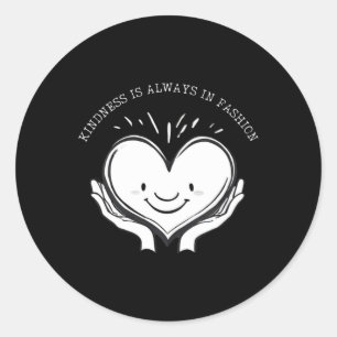 Chic Kindness Minimalist Fashion Statement Sticker