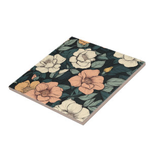 Chic Kitchen Rose Ceramic Tiles For Home Decor
