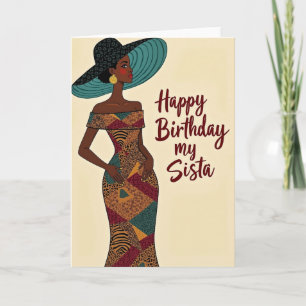 Chic Lady Birthday Card