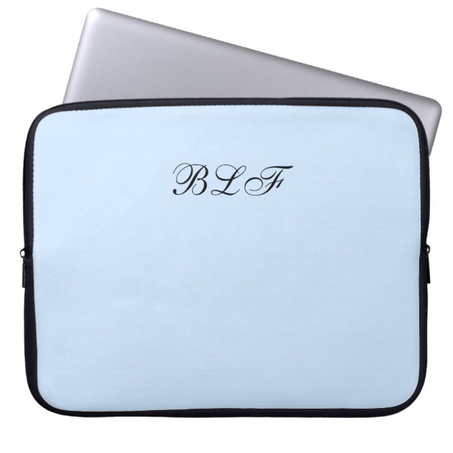 CHIC LAPTOP SLEEVE-SOLID 189 BLUE SLEEVE (Front)