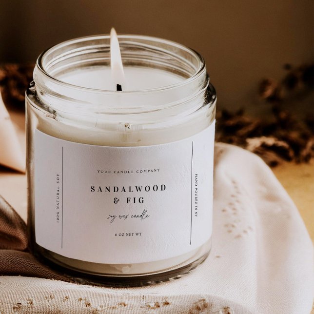 Chic Large Jar Candle Label Sticker Business Tag (Creator Uploaded)