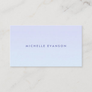 Chic Lavender Blue Gradient Pattern Business Card