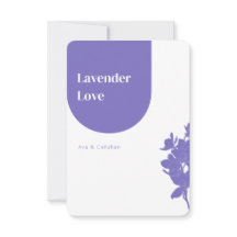 Chic Lavender Love Modern Purple Wedding