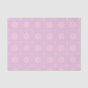 Chic Lavender Pink Stripe Custom Business Logo Tissue Paper
