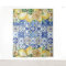 Chic Lemon Floral Meditteranean Mosaic Tiles