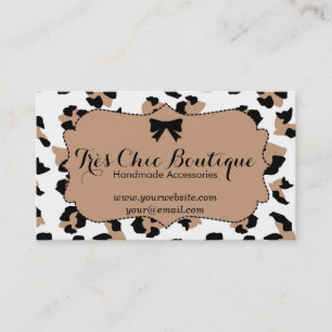 Chic Leopard Business Card