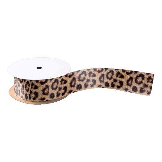 Chic Leopard Print Elegant Animal Satin Ribbon