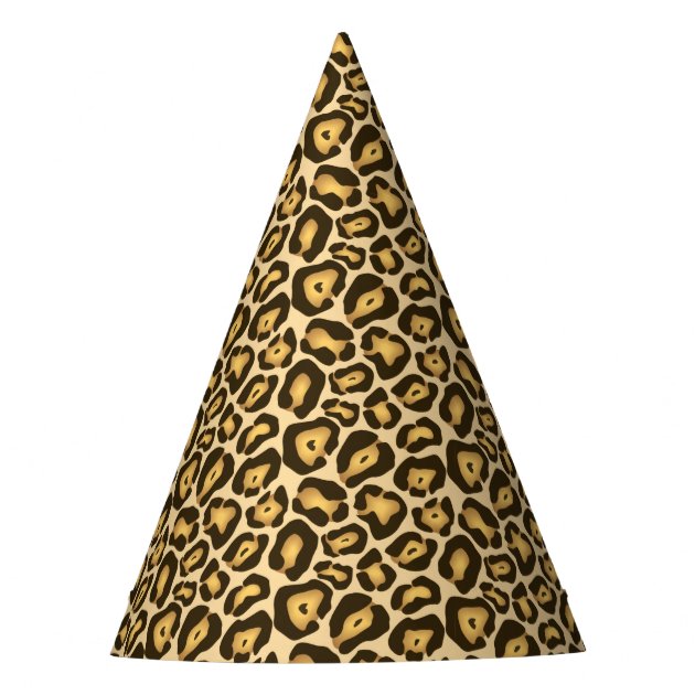 leopard party hats