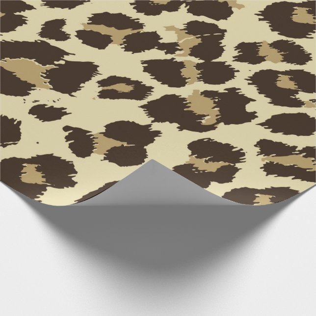 Chic Leopard Print Wrapping Paper (Corner)