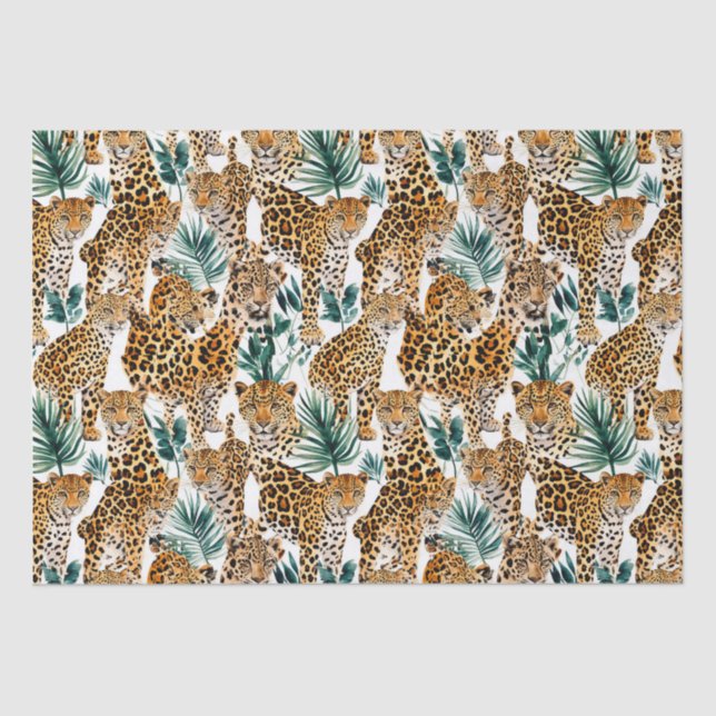 Chic Leopard Print Wrapping Paper – Bold & Stylish (Front)