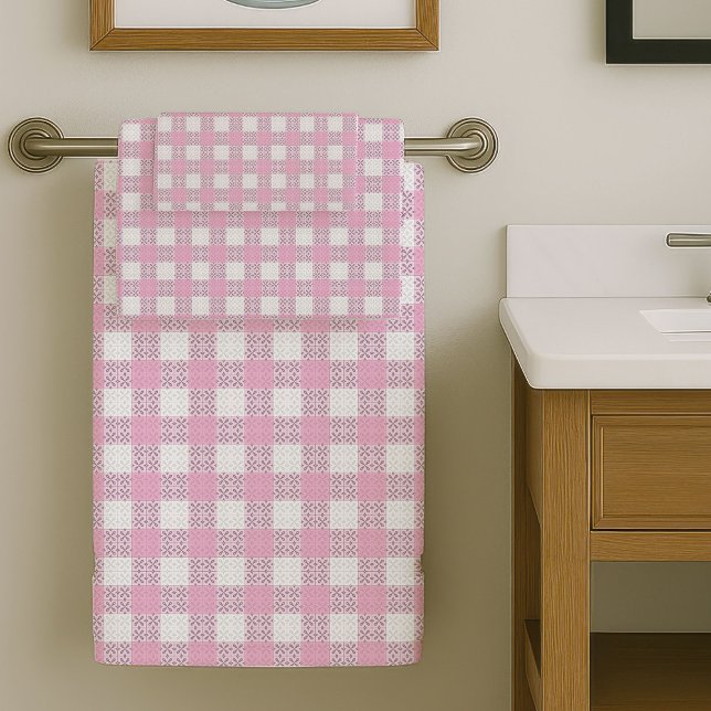 Chic Light Pink Towels Modern Bath Essentials (Chic Light Pink Towels Modern Bath Essentials)