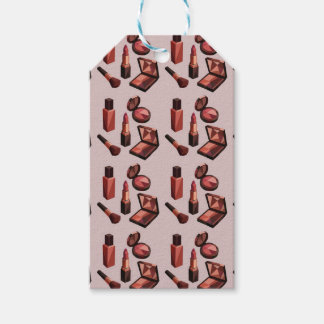 Chic Lipstick Pattern Gift Tag