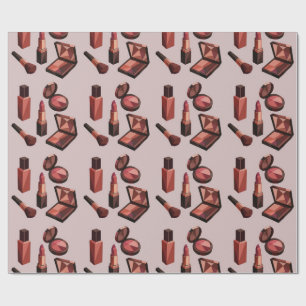 Chic Lipstick Pattern Wrapping Paper