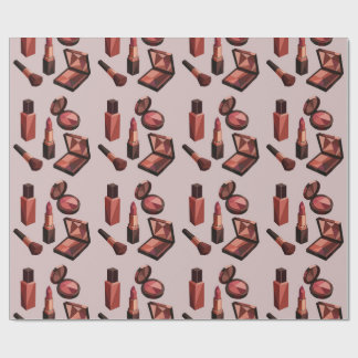 Chic Lipstick Pattern Wrapping Paper