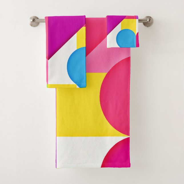 Chic Love Elegance: Romantic Bliss Bath Towel Set (Insitu)