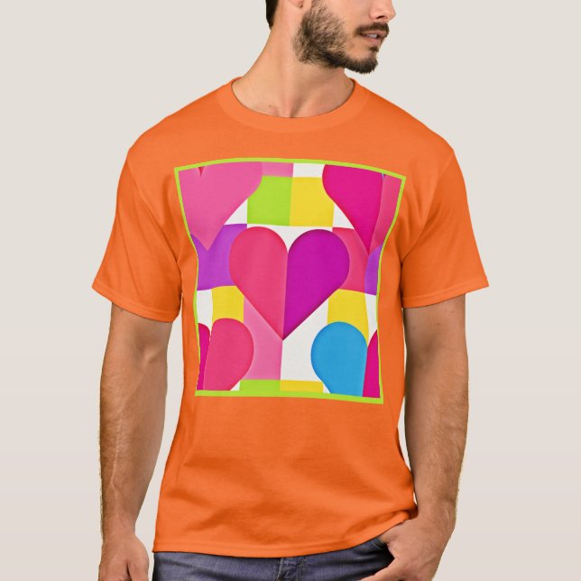 Chic Love Elegance: Romantic Bliss T-Shirt (Front)