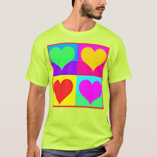 Chic Love Symphony: Blissful Hearts Design T-Shirt