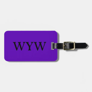 CHIC LUGGAGE/BAG/GIFT/TAG 194 PURPLE, SOLID LUGGAGE TAG