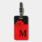 CHIC LUGGAGE/BAG TAG_01 RED BOW/BLACK/MONOGRAM