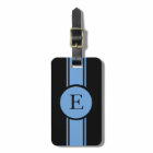 CHIC LUGGAGE/BAG TAG_153 BLUE/BLACK/MONOGRAM