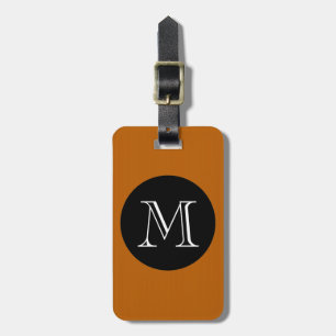 CHIC LUGGAGE/BAG TAG_32 ORANGE/BLACK/MONOGRAM LUGGAGE TAG