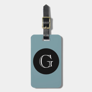 CHIC LUGGAGE/BAG TAG_429 BLUE/BLACK/MONOGRAM LUGGAGE TAG