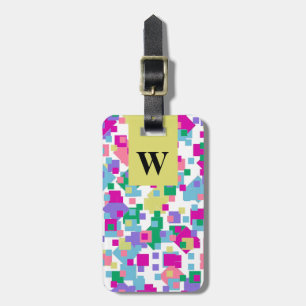 CHIC LUGGAGE TAG_FUN/MODERN PASTEL CONFETTI TAG
