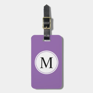 CHIC LUGGAGE TAG_WHITE/BLACK/LAVENDAR TAG